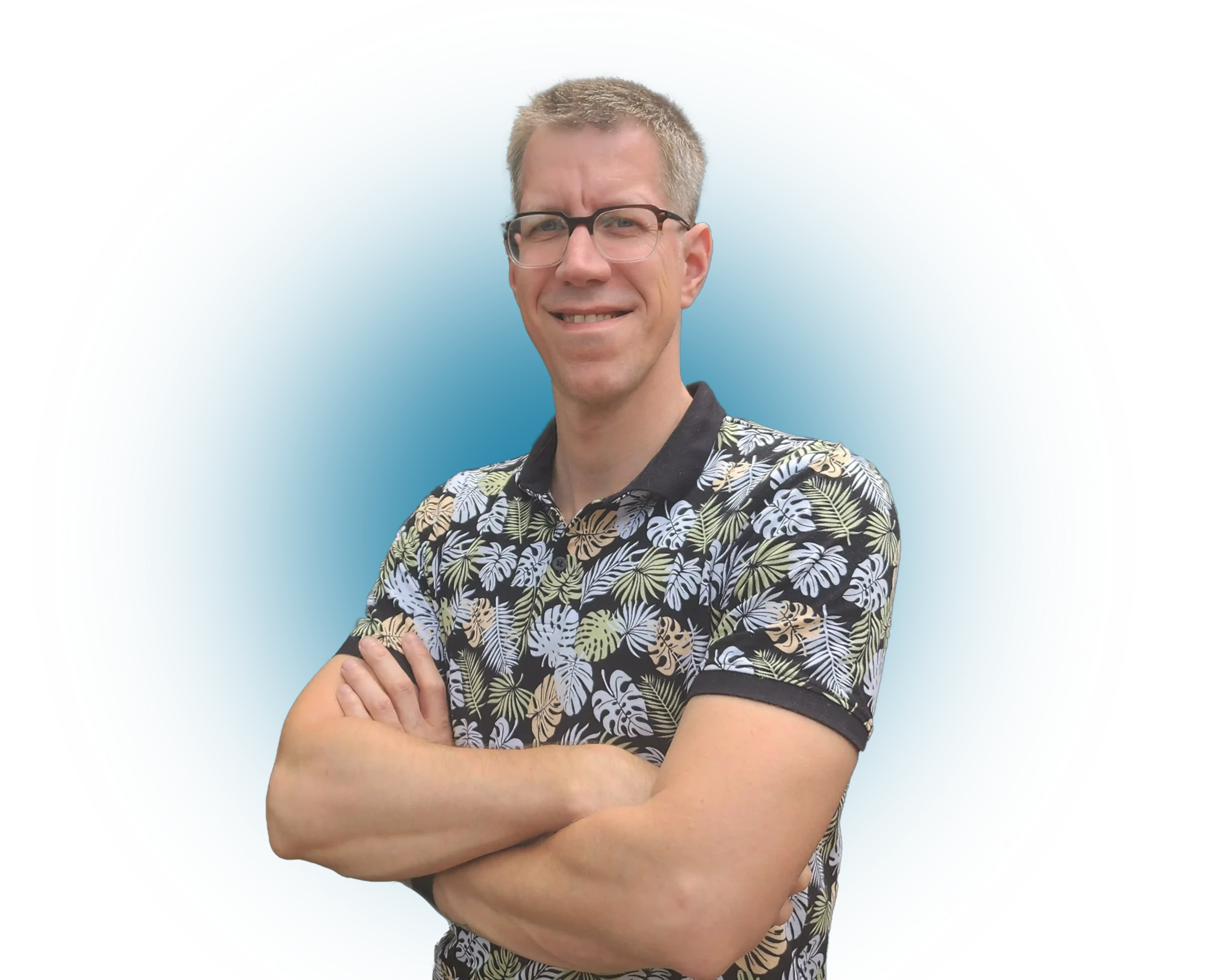 Marcel, webdesigner bij Line & Design, werkt aan een nieuw websiteproject