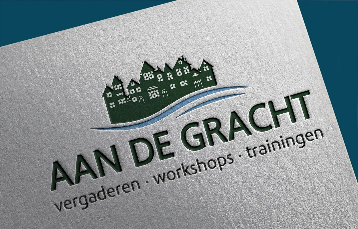 Mockup van de website van Aan de Gracht, ontworpen door Line & Design